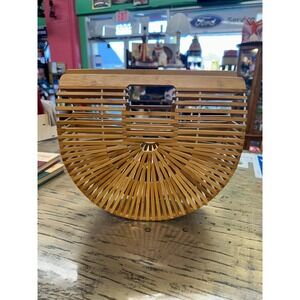 Cult Gaia Bamboo Basket Purse